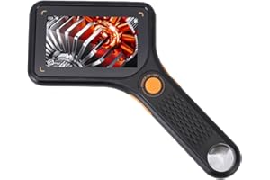 Yunir Handheld Digital Microscope, 3" HD 500X Magnification with 8 LED Lights & Auto Focus for Circuit Repair and Soldering