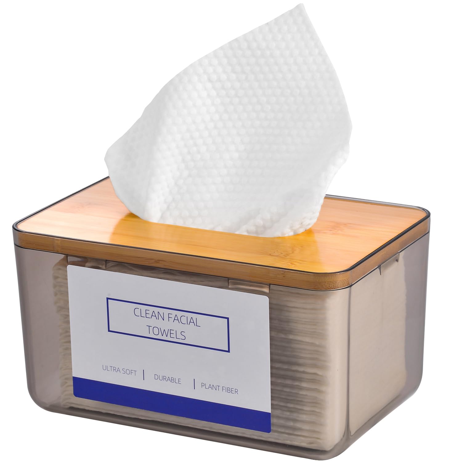 Photo 1 of Disposable Face Towel with Storage Box,Clean Facial Towels Ultra Soft and Thick Face Towels Biodegradable, Makeup Remover Dry Wipes for Sensitive Skin, Replace Traditional Towels, 60Count, 10"×12"