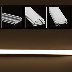 TORCHSTAR 5 Pack 3.3ft/1m Aluminum U-Shape Channel