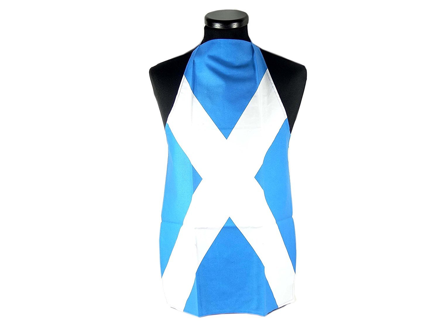 Saltire (St Andrew's Cross) Printed Cotton Apron - The Scotish Souvenir Collection