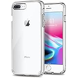 spigen Funda iPhone 7 Plus/8 Plus, Ultra Hybrid 2 Tecnología de amortiguación de Aire y protección híbrida contra caídas - Transparent