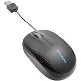 Kensington Pro Fit Retractable Mobile Mouse for Mac or PC (Black)