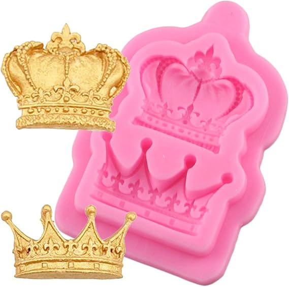 Silikon-Backform Für Kränder & Kronen-Deko – Wiederverwendbar, Für Fondant & DIY (35 X 8,5 Cm, Grau)