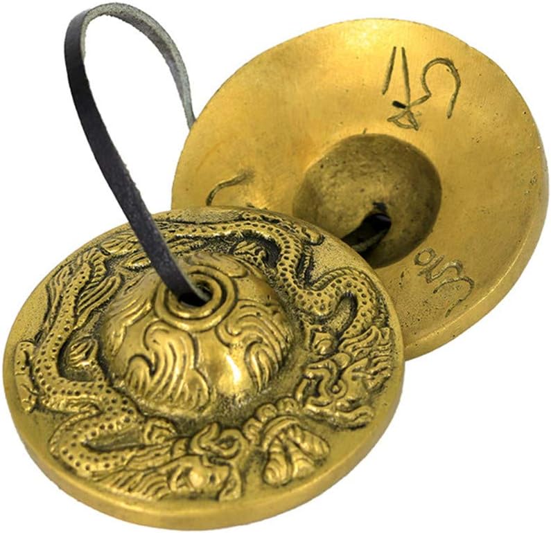 WGE Hermosas Campanas de la Mano del dragón Budista Tibetano para ...