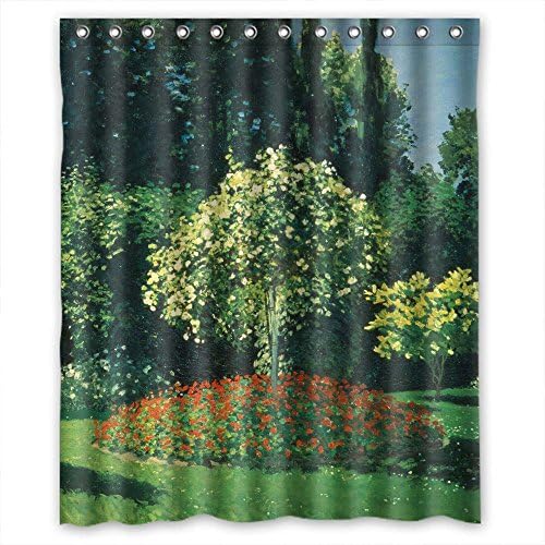 Artsplaza The Claude Monet Art Painting Bath Curtains Of Polyester Width X Height / 60 X 72 Inches / W H 150 By 180 Cm Decoration Gift For Kids Husband Family Him Teens. Easy Care (fabri