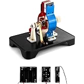 QWORK Electric Motor DC Motors Model, DIY Simple Project Assemble Kit DC 9V 12V for School Students Labs Physics Science Educational