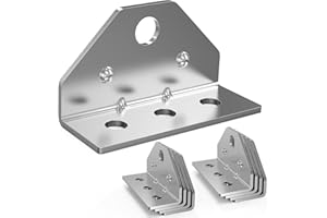 YULEIMY Boat Trailer Bunk Brackets 8-Pack - Galvanized Adjustable Swivel Top Angle Brackets for Pontoon/Jet Ski Trailers, Bolster Bunk Board Mounting Hardware