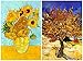 Buttonsmith VanGogh Sunflowers Magnet - Set of 2 1.75