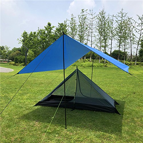 Survivalist Mosquito Net Canopy Camping Bed for Single- Compact and Lightweight Pyramid Mesh Tent - Thumbnail 5
