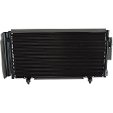 TRQ A/C Condenser and Receiver Drier Assembly | For 2009-2013 Subaru Forester 2008-2016 Impreza 2013-2015 XV Crosstrek 2016-2017 Crosstrek 2015-2019 WRX