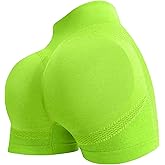 YOAKUKA Women's Workout Shorts Yoga Gym Seamless Scrunch High Waist Pants