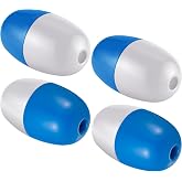 Lewtemi Crab Trap Floats, Anchor Buoy | Buoys Rope Floats Marine, 4.72'' x 2.75'', 3/5'' Hole Deep Water Fishing Marker Buoys Bulk for Boats, Crabbing Equipment