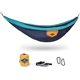 WHTE MOSS Suparpine II Hammock for Camping with Straps Included (Deep Blue, Double)