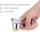 Jsdoin Garlic Press Mincer Crusher UK Zinc Alloy Heavy Duty Kitchen Peeler view 3