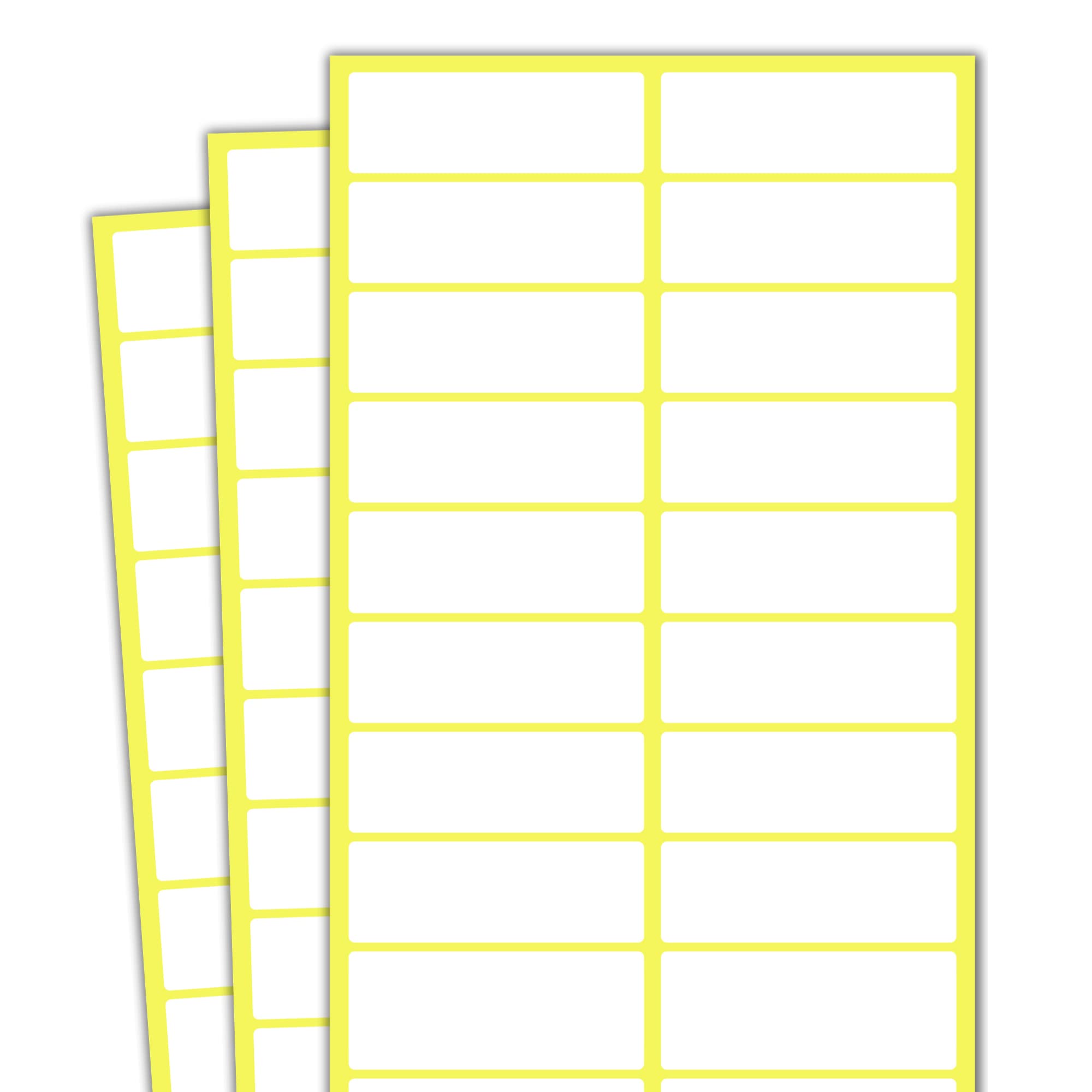 1000 Pack, 38 x 13 mm, White Sticky Labels Stickers to Write On