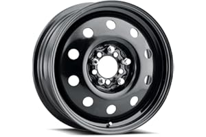 ALLIED WHEEL COMPONENTS Allied 83B FWD Black Mod 17X7" 5X100 & 5X115 Bolt Patterns +41mm Offset 5.61" BS Satin Black Passenger Car Wheel, Bolt-on OE Replacement, Car Mods, FWD, AWD, SUV and CUV Steel Wheel