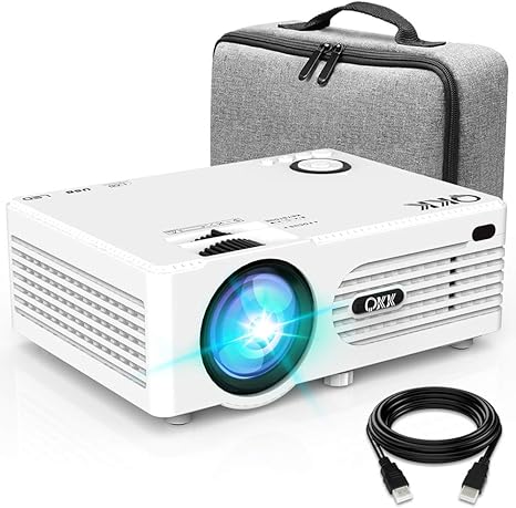 Proyector QKK 4500 Lumen Soporta 1080P Full HD, Proyector Mini con ...