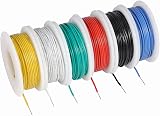 TUOFENG 26 AWG Solid Hook-Up Wire 6 Colors 33ft Each 10m PVC Tin Copper view 2
