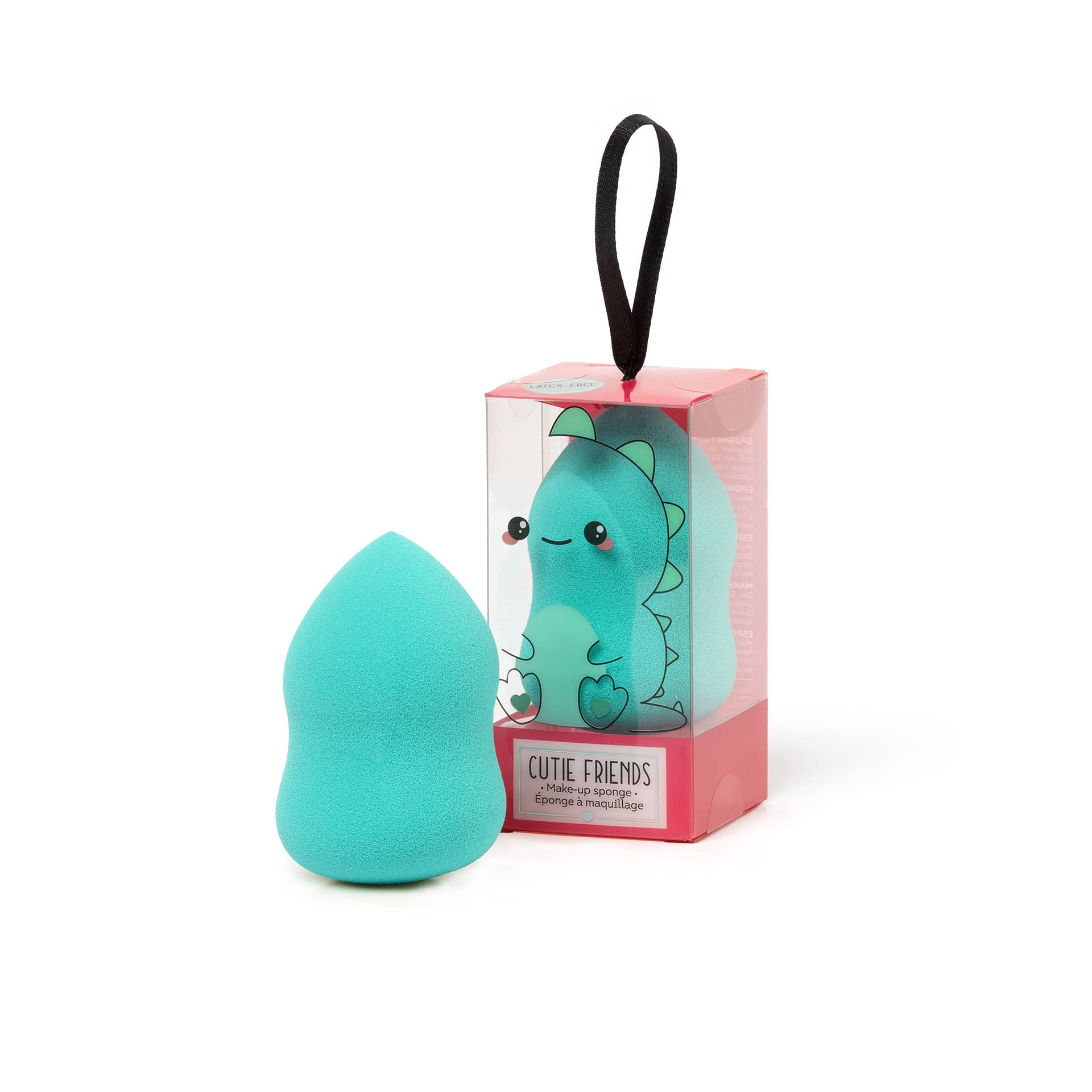 Legami - Make-up sponge for the application of foundation and correctors, distributes the product without too much absorption, practical and even, soft to the touch, diameter 4 cm, dinosaur theme