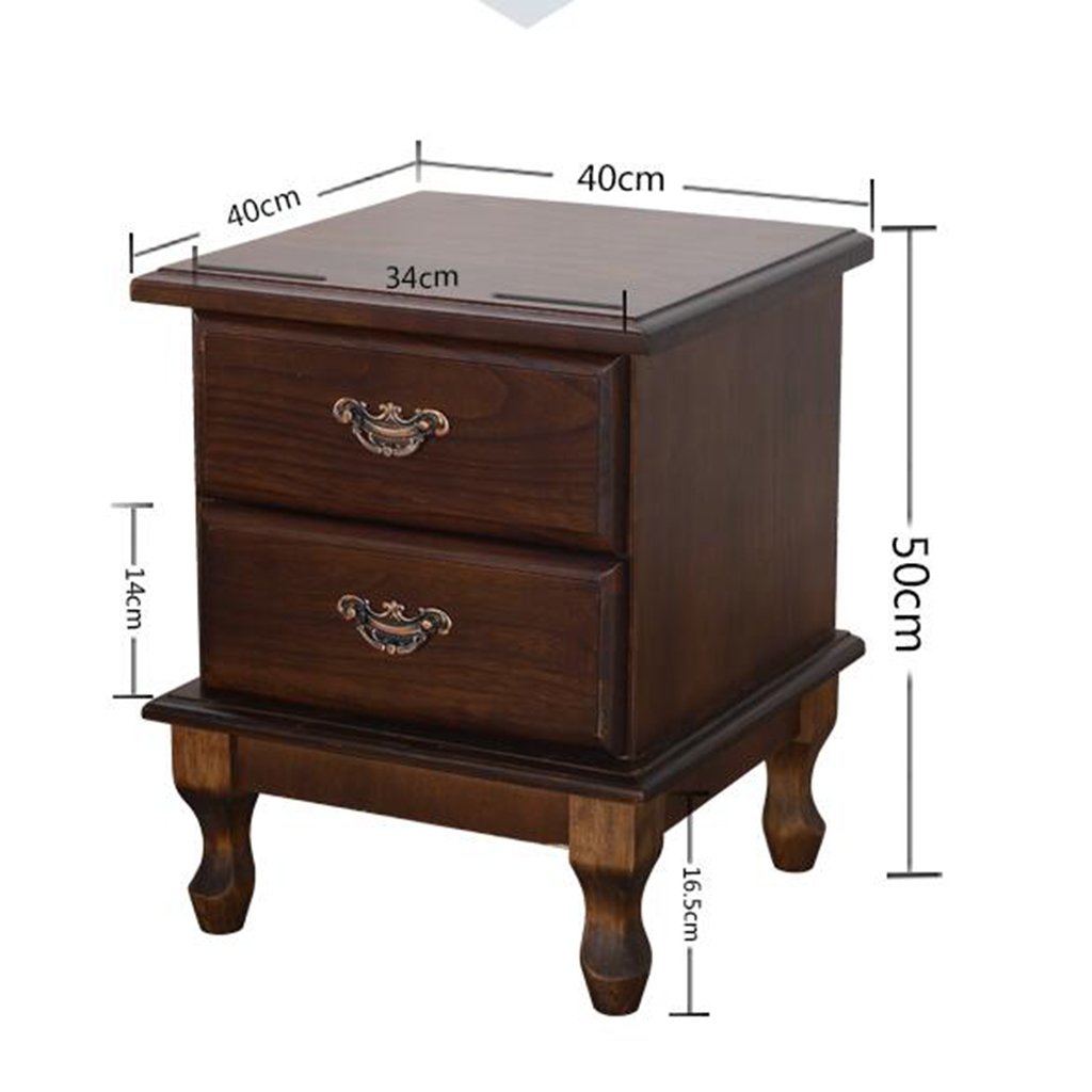 40x40x50cm Ju Fu Massivholz Nachttisch Moderne