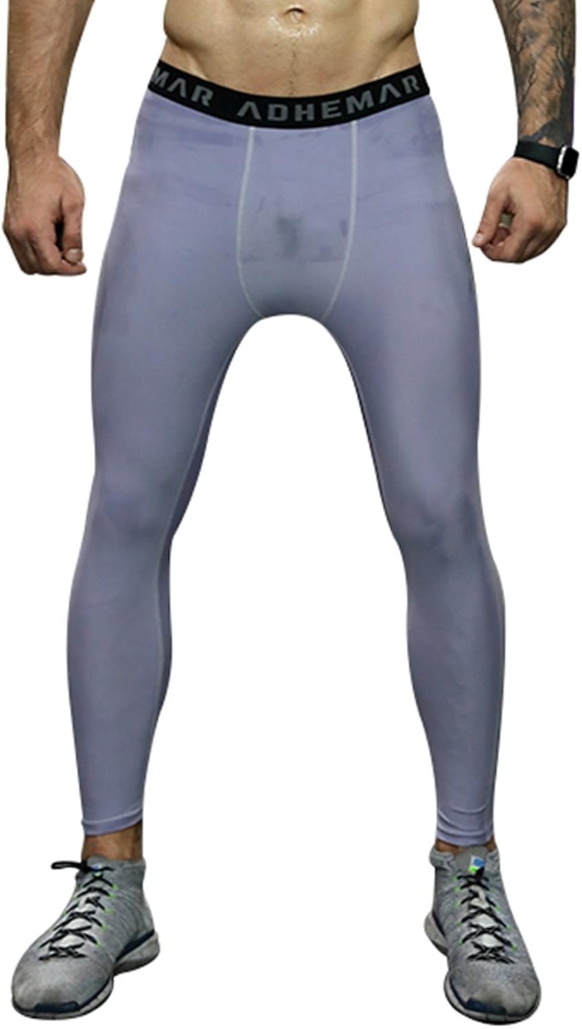 KULSAO Herren Hose Compression Legging Kompression Tights Traininghose