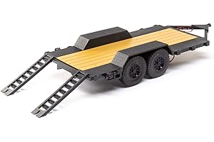 Axial SCX24 Flat Bed Vehicle Trailer with LED Taillights:1/24th, AXI00009