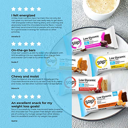 Peanut Caramel Sea Salt, Low Glycemic Protein Bars,Gluten Free,Slow