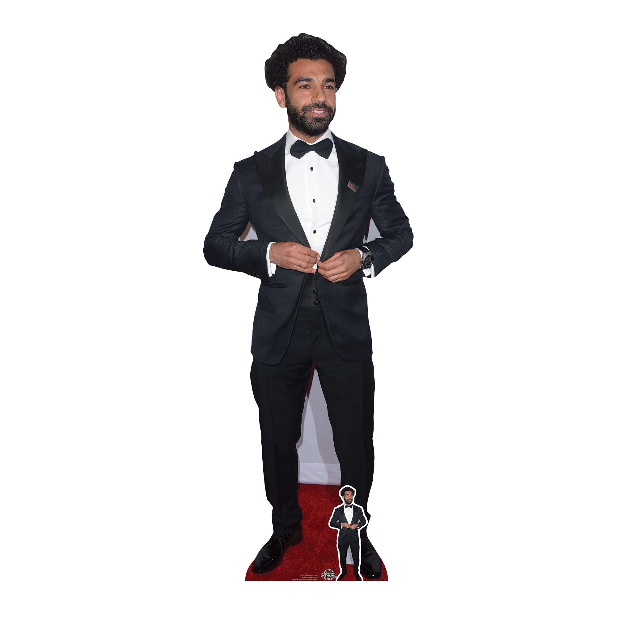CS808 Mohamed Salah Footballer Lifesize Cardboard Cutout with Free Mini Cardboard Cutout Height 177cm