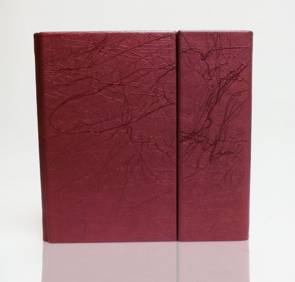 Showoff Albums 5x5 Photo Peel & Stick Album, Red, Holds 10 Photos (5pages/10 Sides), Overlapping Style