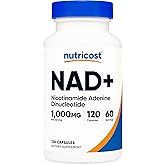 Nutricost NAD+ Supplement 1,000mg per Serving,120 Capsules (Nicotinamide Adenine Dinucleotide) - 60 Servings, Gluten-Free, Vegan