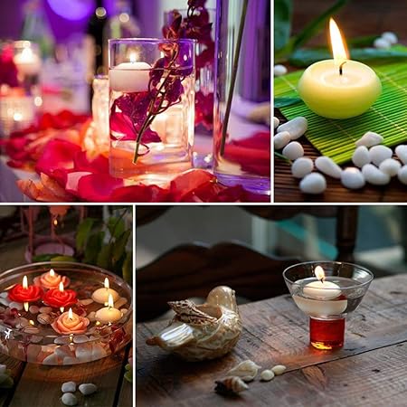 Centrotavola Natalizi Con Candele Galleggianti.T Shin Candele Galleggianti Classiche E Non Profumate A Forma Di Petali Di Rosa Per Matrimoni Anniversari Compleanni Decorazioni Per La Casa Spa Relax Confezione Da 4 Viola Amazon It Casa E Cucina