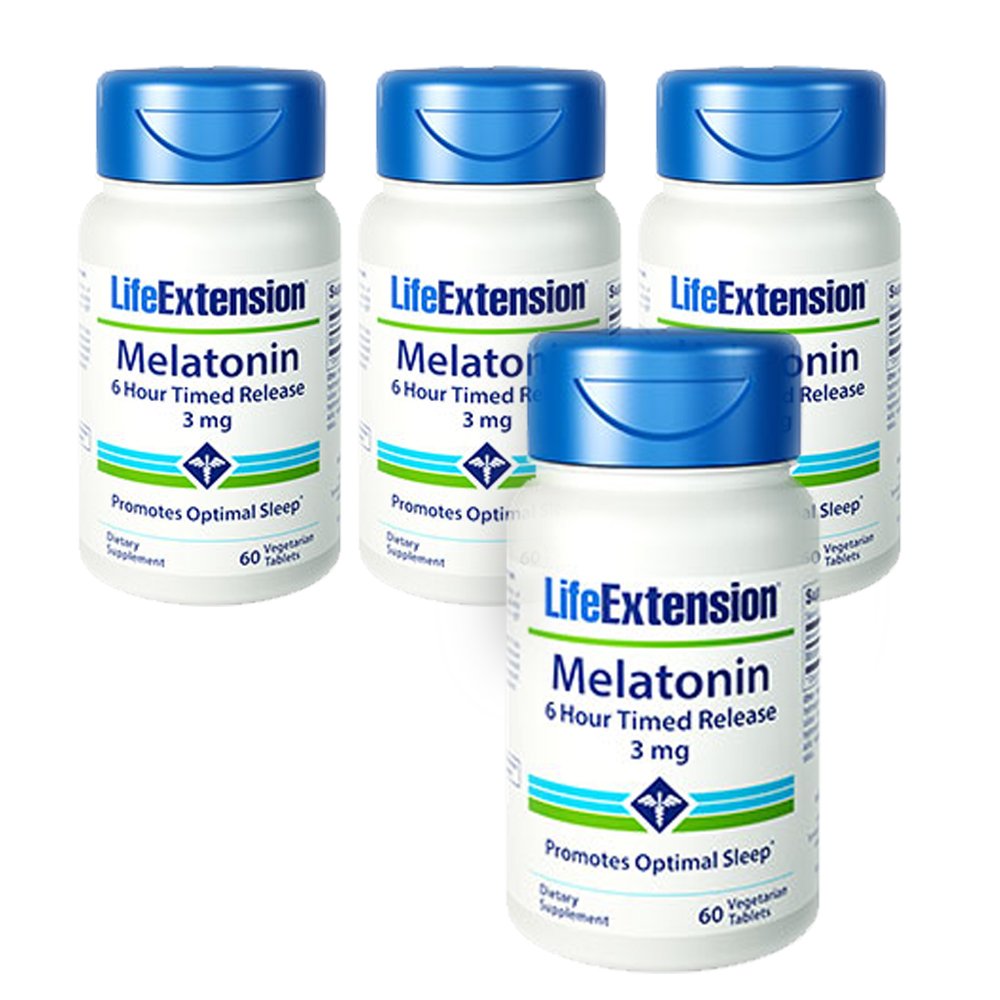 Amazon.com : Life Extension Melatonin 6 Hour Timed Release 3mg 60 ...