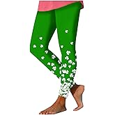 St Patricks Day Plus Size Leggings for Women Soft Running Workout Ladies Tights Womens Stretchy Yoga Pants for Party