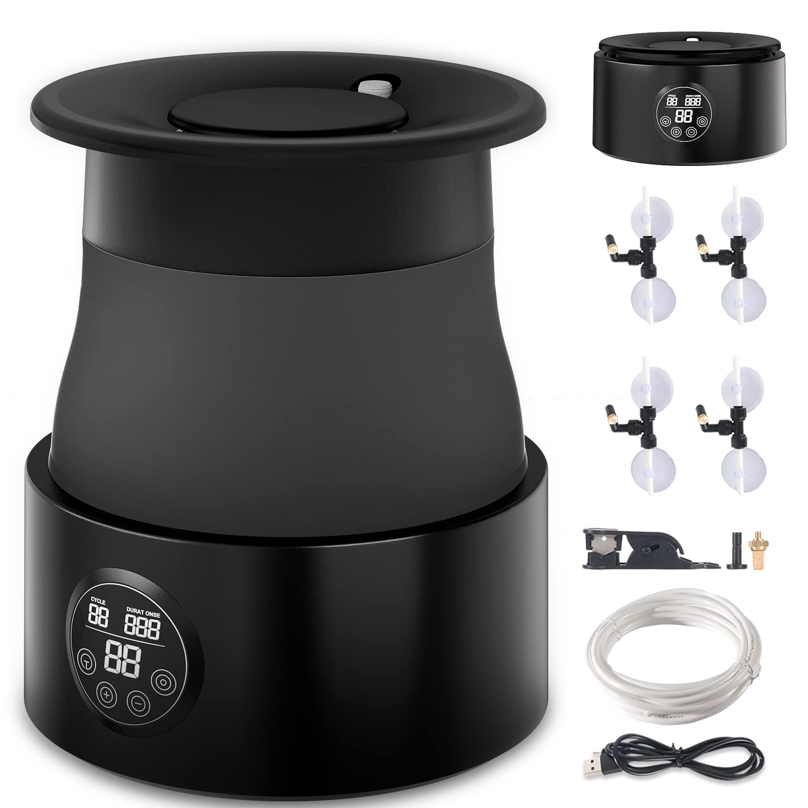 Photo 1 of 5L Foldable Automatic Reptile Mister For Reptile Terrarium with Timer, Reptile Fogger System with 360°Adjustable Nozzles,Reptile Humidifier for Lizard Snake Amphibian Frog Plants Terrarium