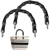 PH PandaHall 2pcs Bag Handles Plastic Purse Handles U-Shape Bag Handle Replacement Handbag Handle Purse Strap with Alloy Clasp for Bag Making Shoulder Bag Crochet Bag