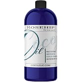 cocojojo Rosehip Oil for Face, Rose Oil for Face, Rose Hip Oil for Face, Rosehip Oil, Pure refined Cold Pressed All Natural for Hair Skin Face Body Nails Pure Oil - 32 Oz