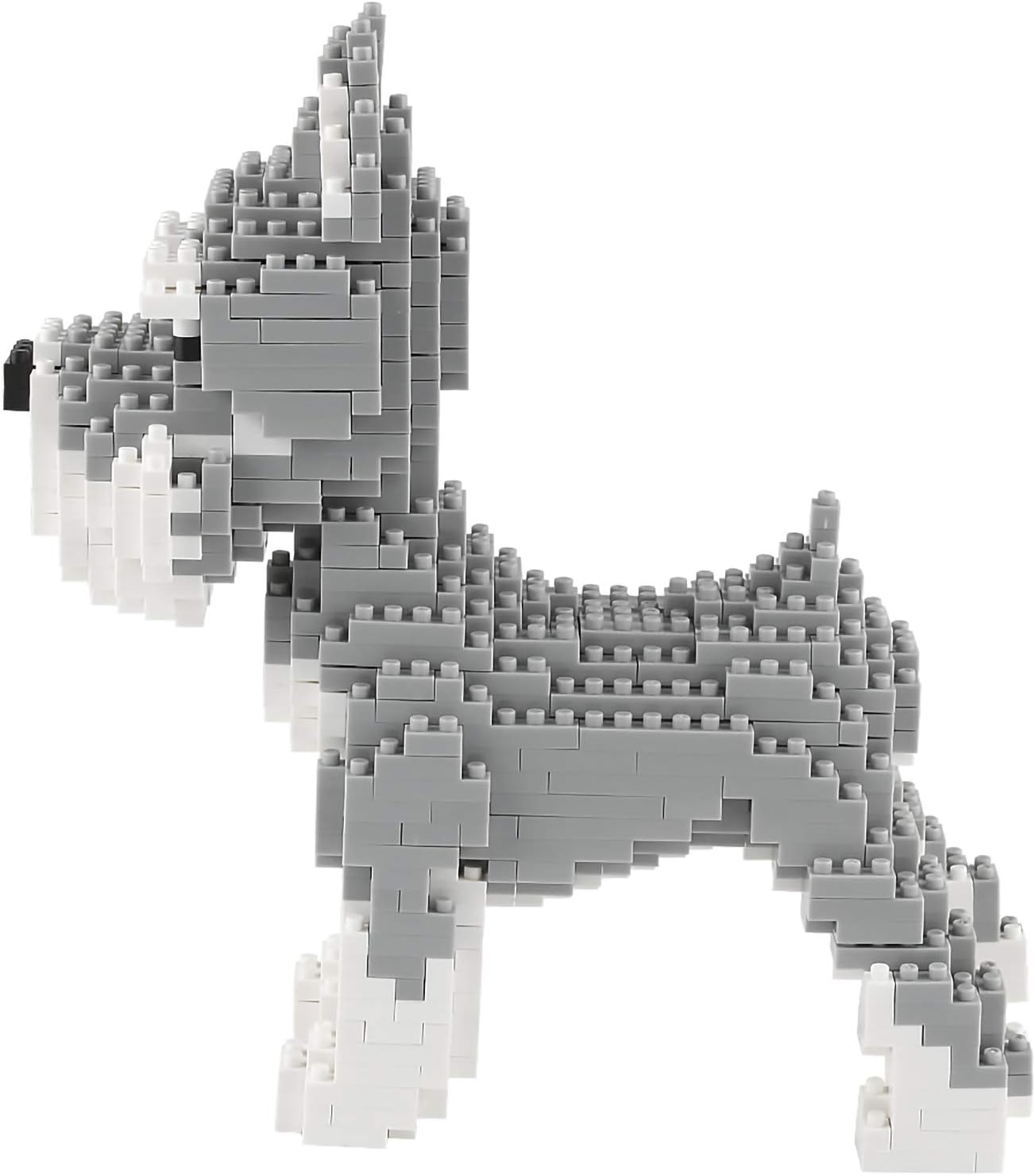 Larcele Micro Dog Building Blocks Pet Mini Building Toy Bricks,880 Pieces KLJM-02 (Schnauzer), Mini Schnauzer,model 3955 - Image 5