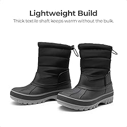 DREAM PAIRS Boys Girls Snow Boots Water-Resistant