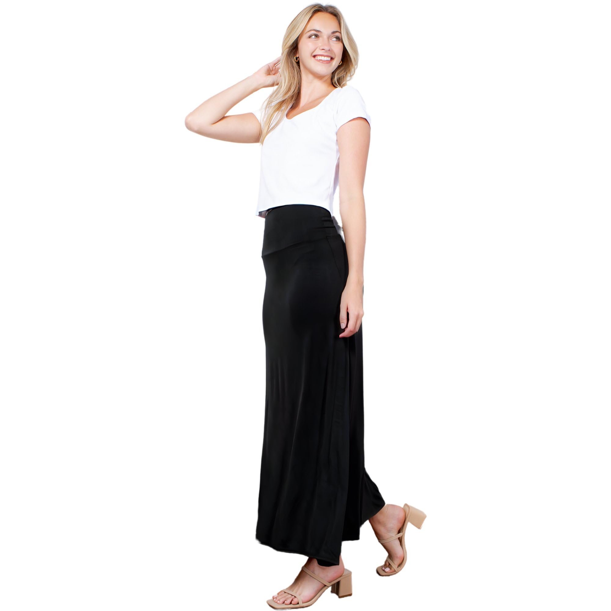 Photo 1 of (MEDIUM) (BAGGED) Azules Women's Maxi Skirt - Black, Medium