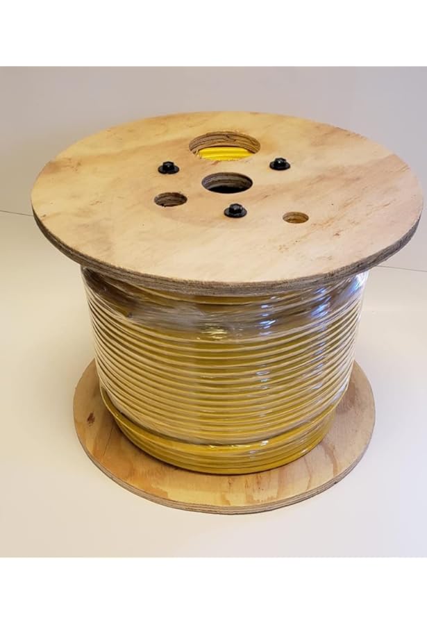 Excellent quality 1/8 Coated to 3/16 Diameter Yellow Vinyl Coated Cable