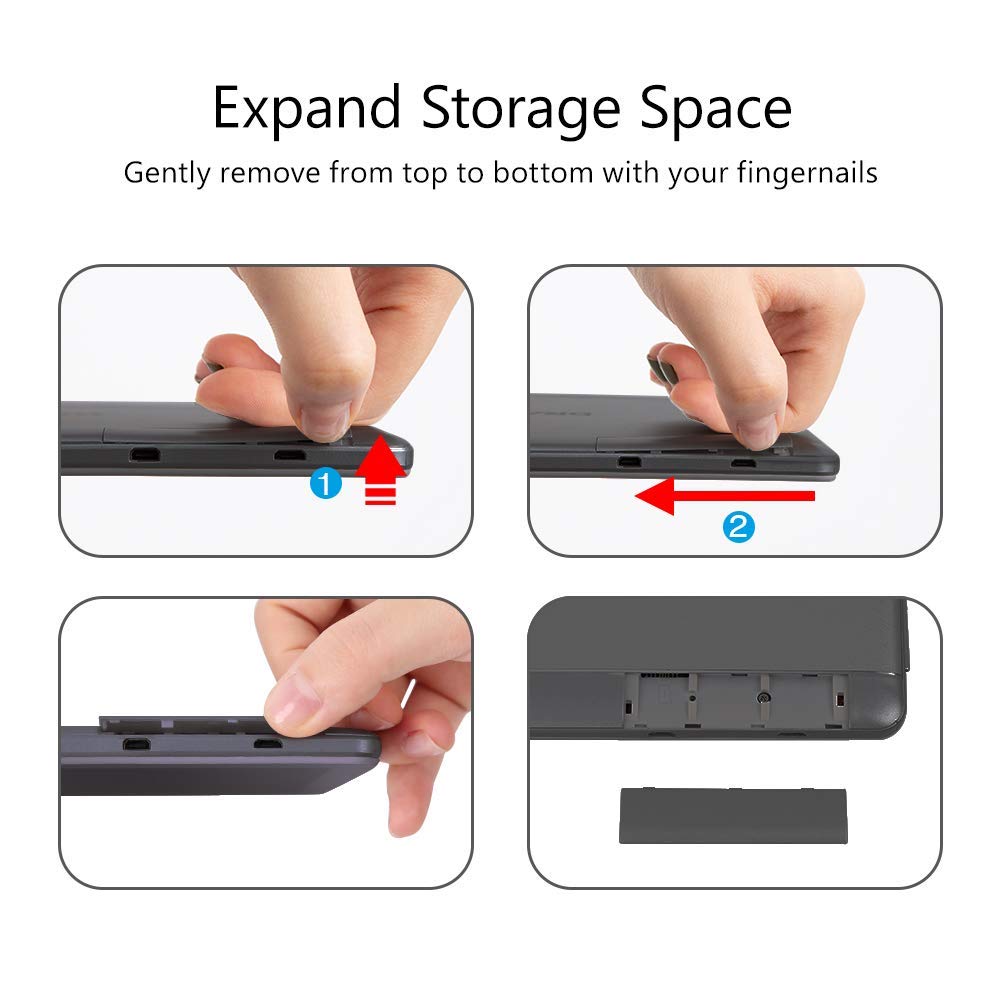 Dragon Touch K10 Tablet Android 8.1, Tablet con processore quad-core da 16 GB con lo schermo IPS HD, Famiglia Tab con micro HDMI, GPS, FM, WiFi 5G, Corpo in Metallo(Nero)