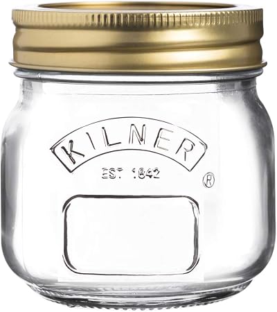 Kilner Preserve Jar 0.25L Round Glass Screw Top Lid 250ml