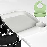 Silicone Baby Dining Tray Compatible with ingl-ES-ina Fast Table Chair for Ch-ic-co Fastlock Hook-on Chair Upgrade Suction Cup Design Fills The Gap Between The Tray and The Counter