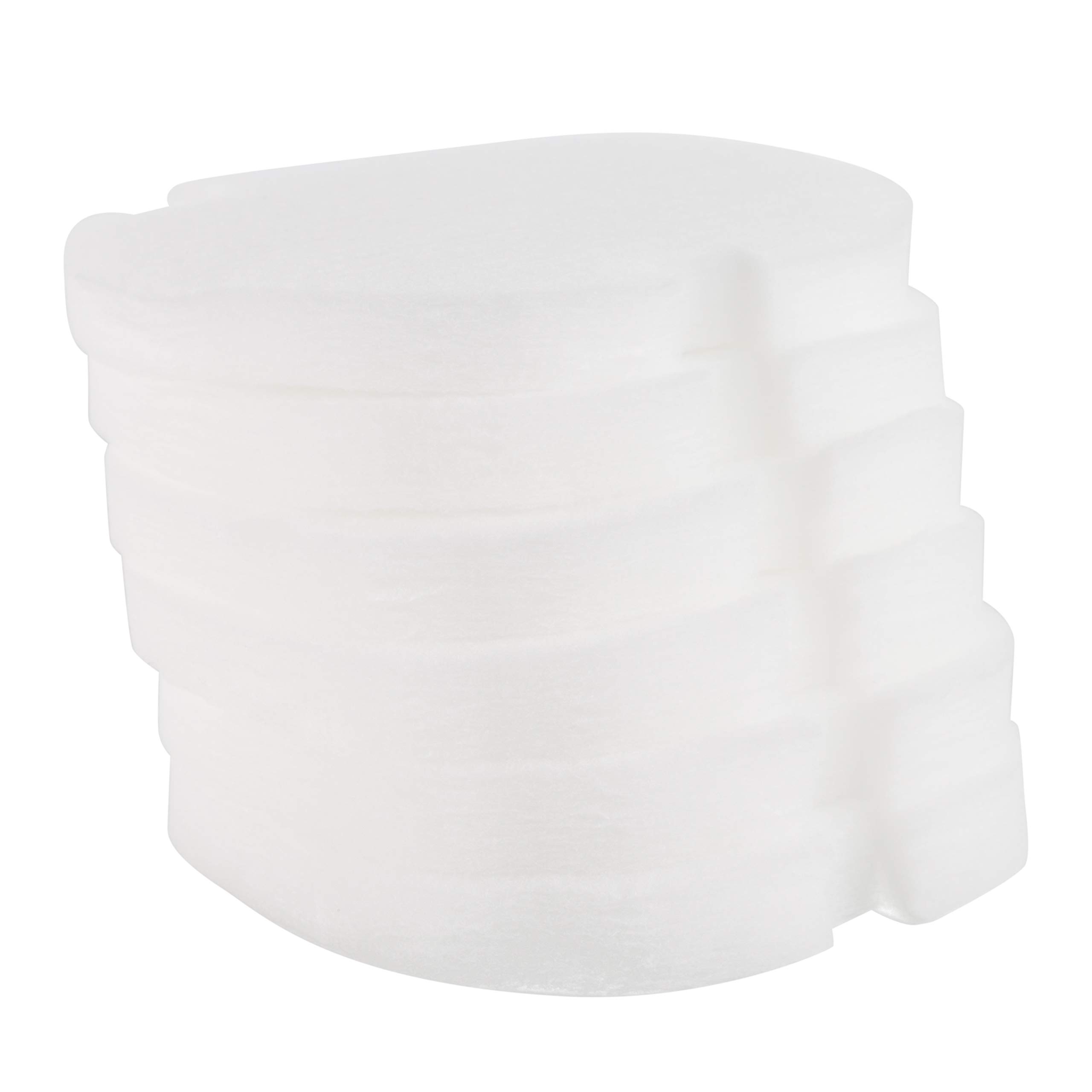 LTWHOME Replacement White Fine Wool Filter Pads for AquaManta EFX 300/400 External Filter (Pack of 6)