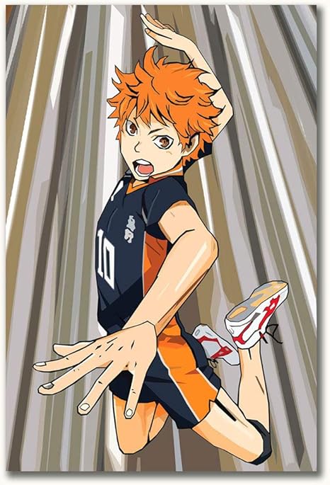 Homrkey Haikyuu Anime Deporte Voleibol Arte Abstracto hinata Impresión