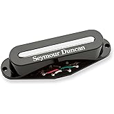 Seymour Duncan Hot Stack Strat - Bridge - Black - Electric Guitar Pickup | Hot Stack Strat tone delivers noiseless ceramic punch, stronger attack and muscular mids. Made for Rock and Hard Rock.