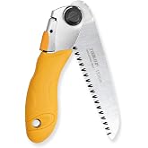 Toolux Small Folding Saw,5 Inch Pruning Saw,7TPI/Teeth Camping Saw | SK5 Hand Saw with Triple-Ground Razor Teeth,Cut Capacity 2.6in Great for Camping,Hiking,Outdoor Travel&amp;Occasional Gardening