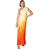 Petal & Pup Womens Glow One Shoulder Midi Dress