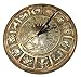 Rome Solid Zodiac Sundial, Brass
