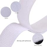 Hoiny Hook and Loop Tape 8M 20mm White Self-Adhesive Strips view 3